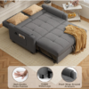 3-in-1 Convertible Sleeper Sofa Chair Bed – Adjustable Pull-Out Loveseat with High Density Foam