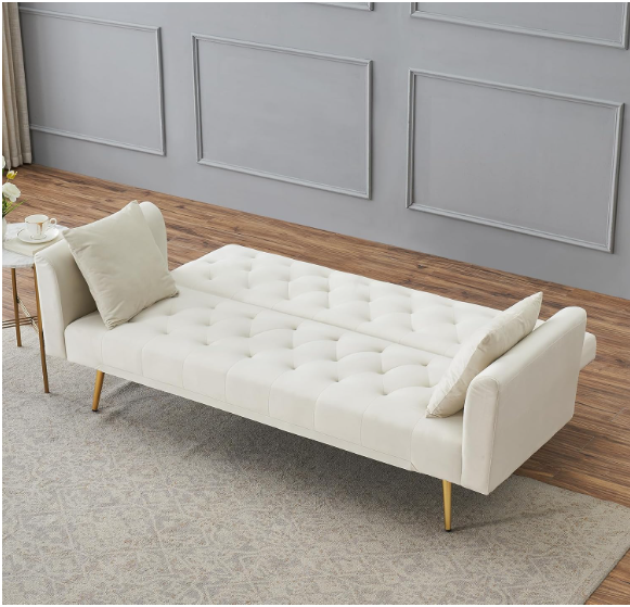 33 Modern 3-in-1 Convertible Recliner Sofa Bed – Adjustable Backrest Lounge Couch for Small Spaces