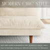 4-in-1 Convertible Futon Sofa Bed – Corduroy Loveseat with Adjustable Backrest & Thick Cushion