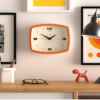 43 Modern Nordic Wooden Wall Clock – Silent Minimalist Home Décor Clock for Living Room & Bedroom
