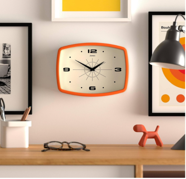 43 Modern Nordic Wooden Wall Clock – Silent Minimalist Home Décor Clock for Living Room & Bedroom