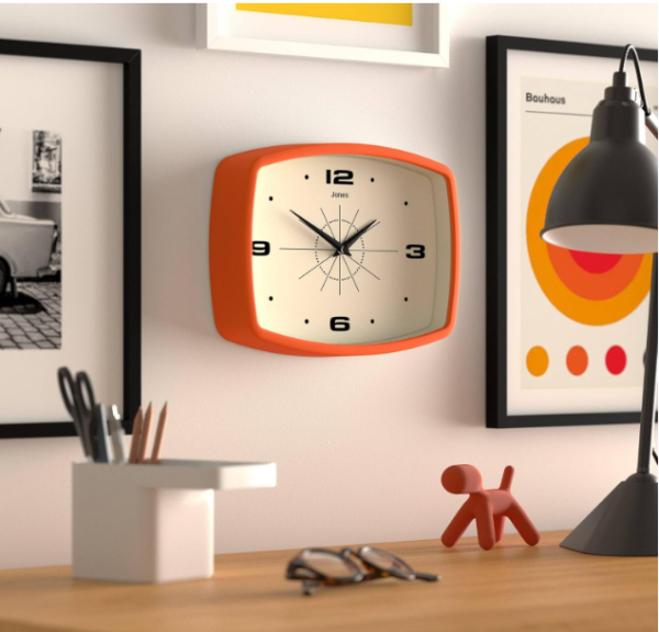 44 Modern Nordic Wooden Wall Clock – Silent Minimalist Home Décor Clock for Living Room & Bedroom