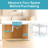 55 4-Piece Clear Pantry Organizer Bin Set – Stackable Kitchen Storage Containers with Built-In Handles
