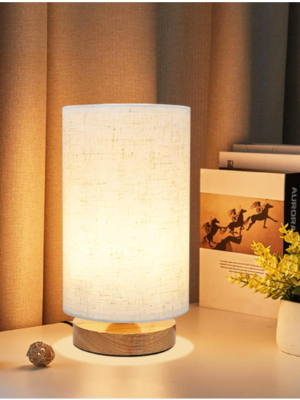 Modern Minimalist Bedside Table Lamp – Cozy Warm Light Nightstand Lamp for Bedroom & Home Décor