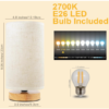 58 Modern Minimalist Bedside Table Lamp – Cozy Warm Light Nightstand Lamp for Bedroom & Home Décor